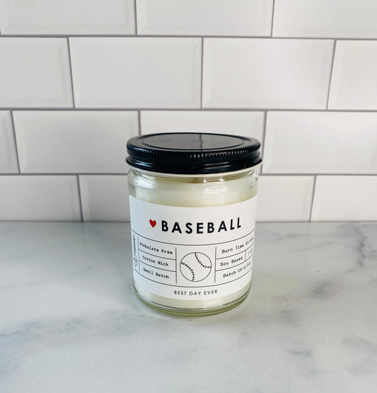 Baseball Candle