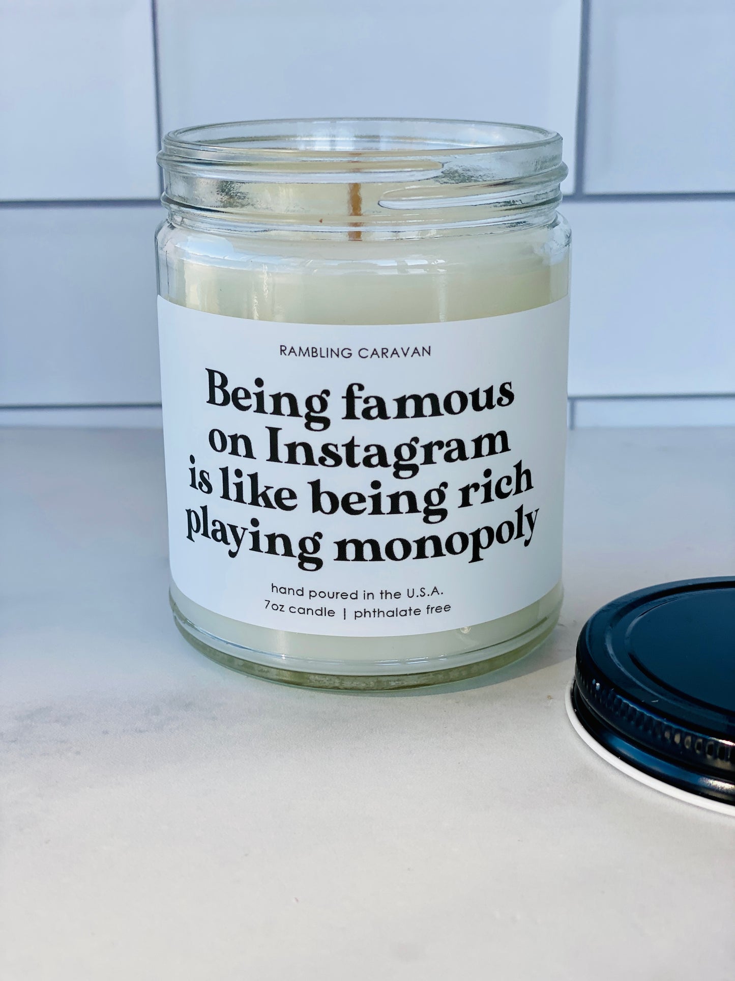 Being Famous on Instagram Candle
