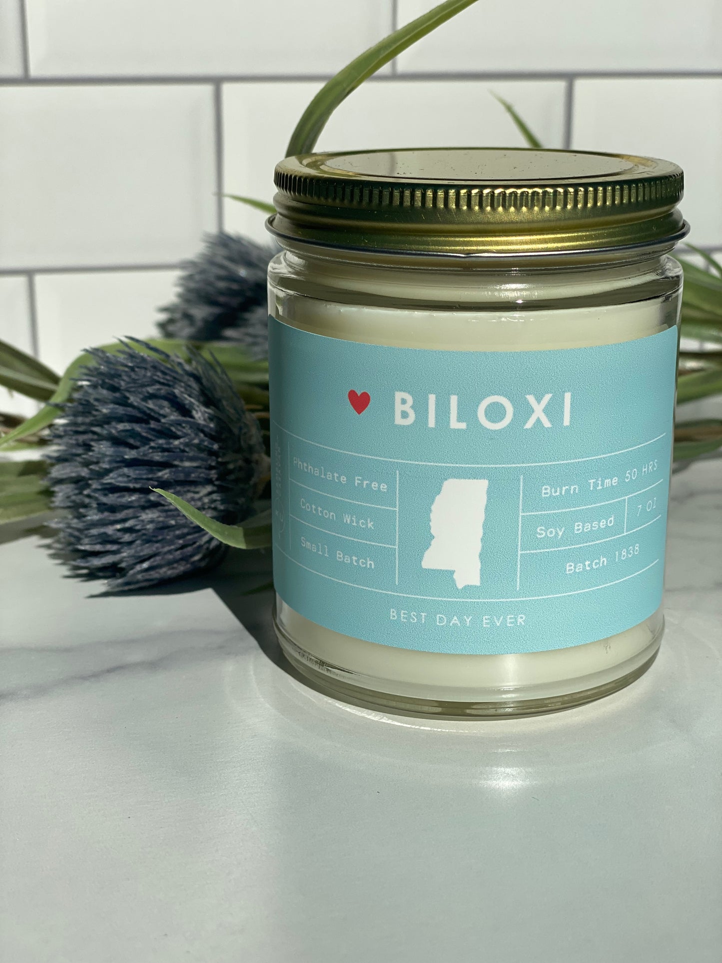 Biloxi, MS Candle