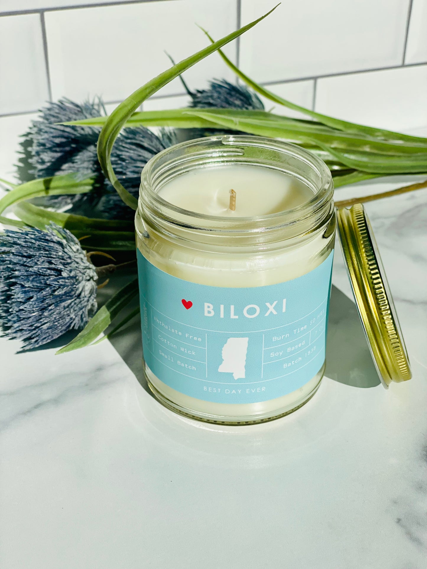 Biloxi, MS Candle