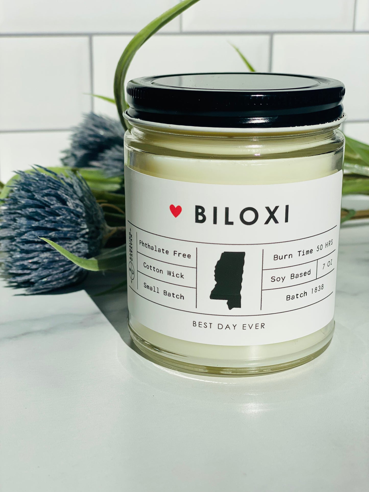 Biloxi, MS Candle