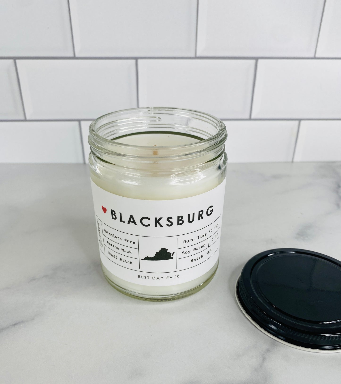 Blacksburg, VA Candle