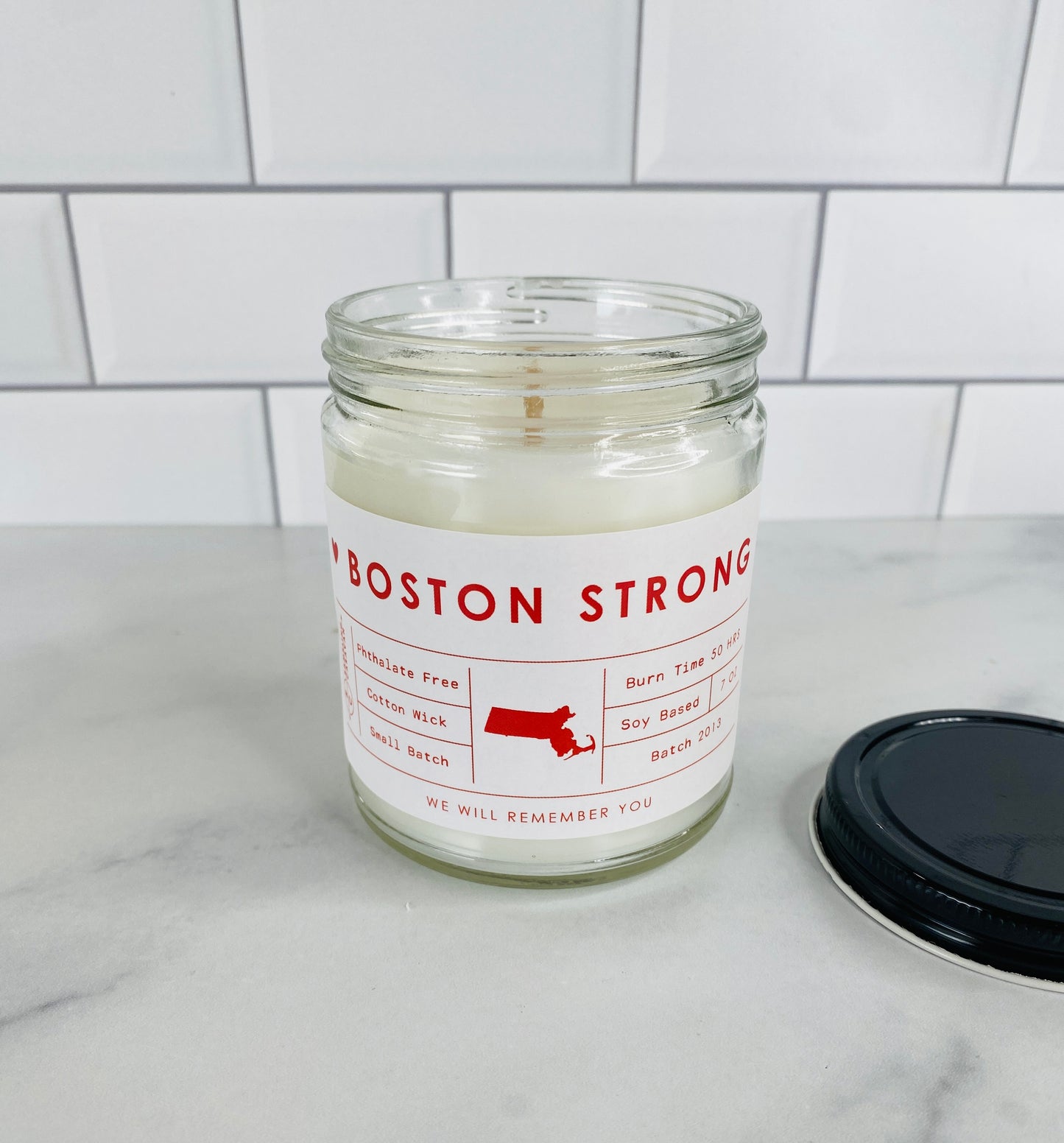 Boston Strong Candle