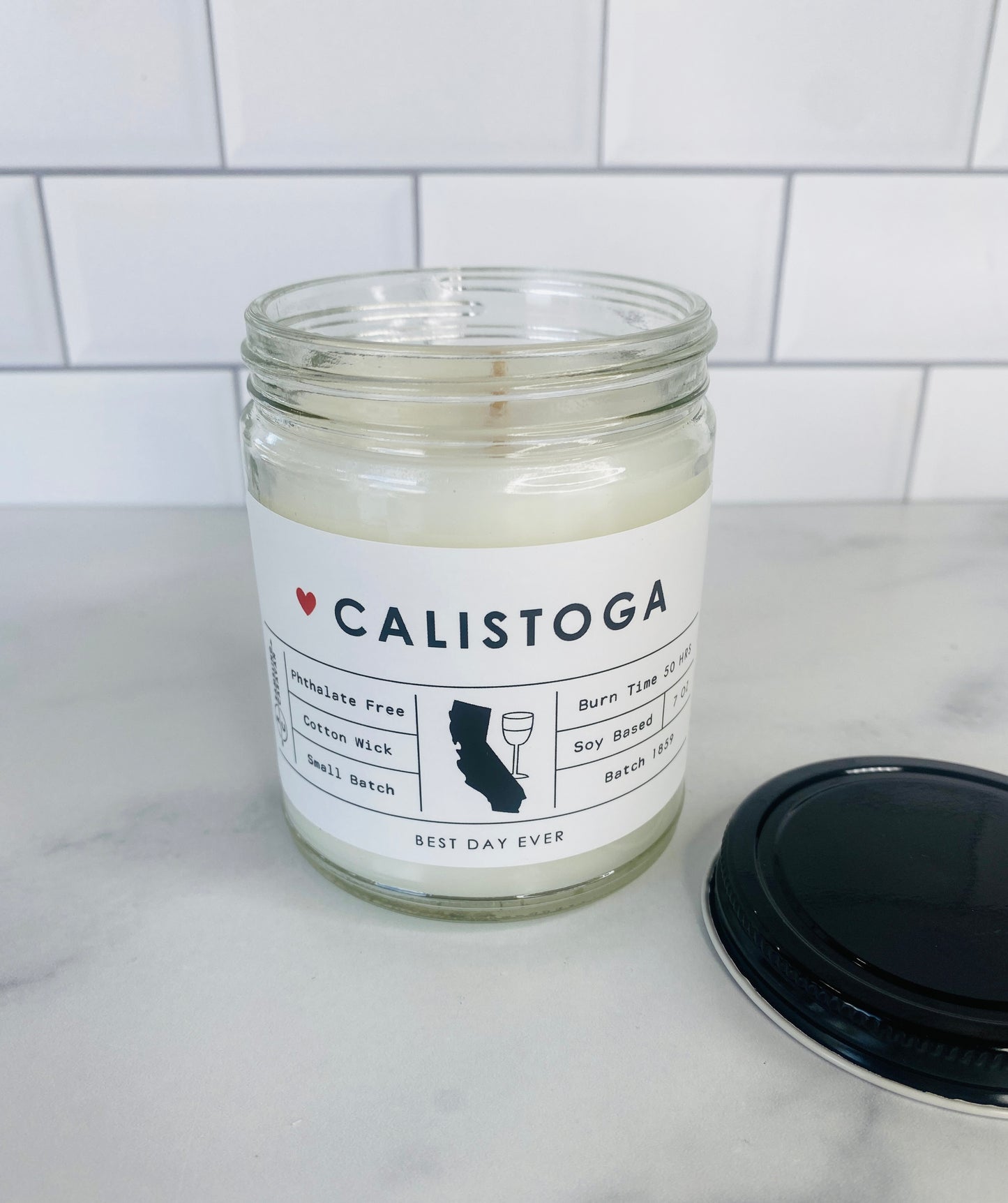 Calistoga, CA Candle