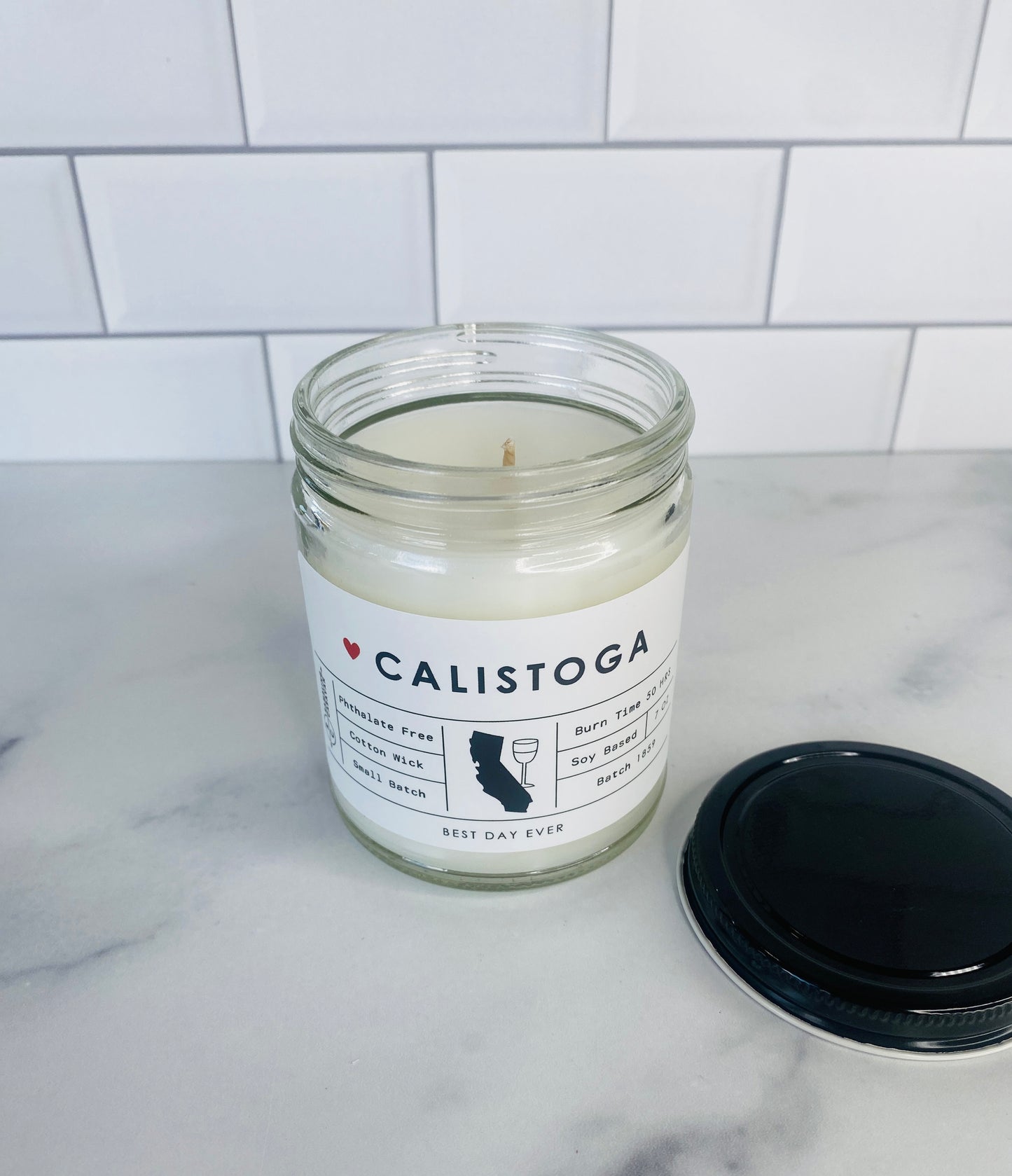 Calistoga, CA Candle