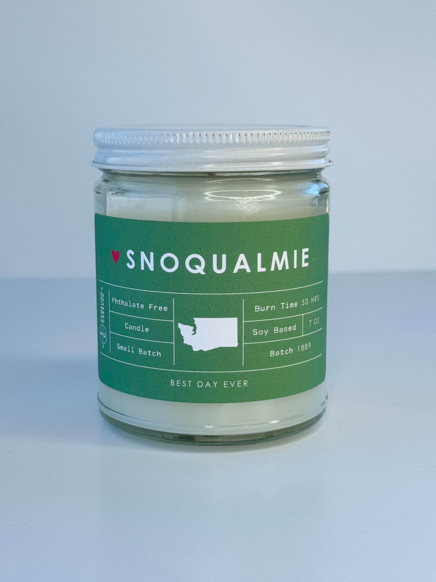 Snoqualmie, Washington Candle