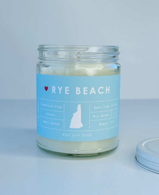 Rye Beach, New Hampshire Candle