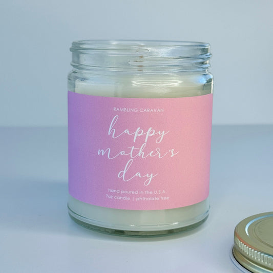 Happy Mother's Day Candle