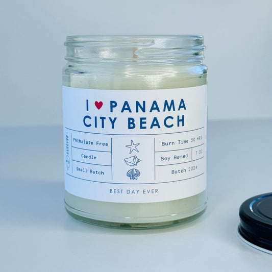 I Heart Panama City Beach Candle