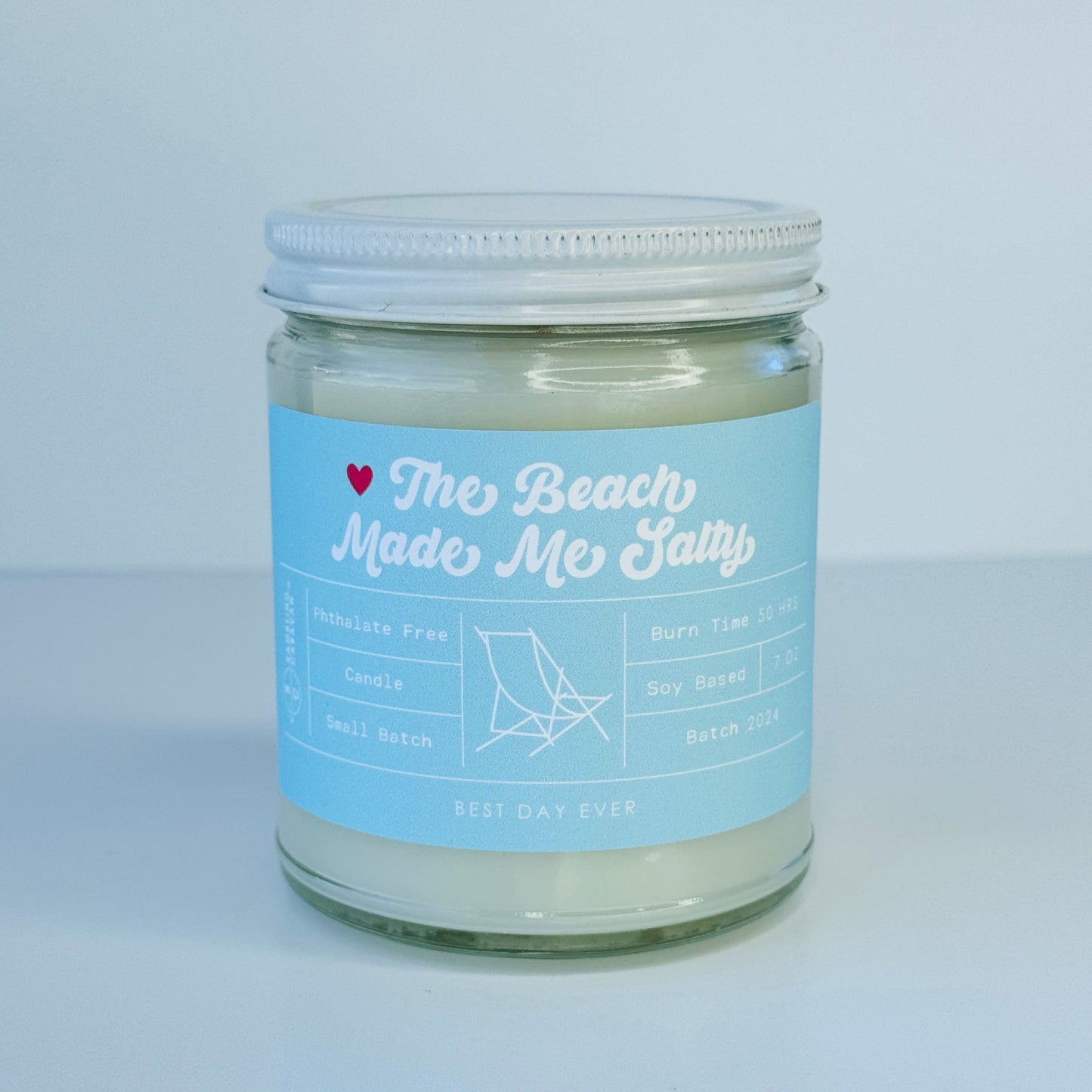 The Beach Made Me Salty Candle