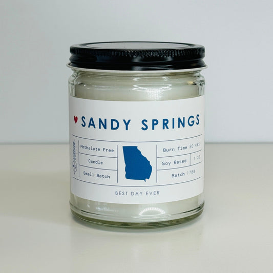 Sandy Springs, Georgia Candle