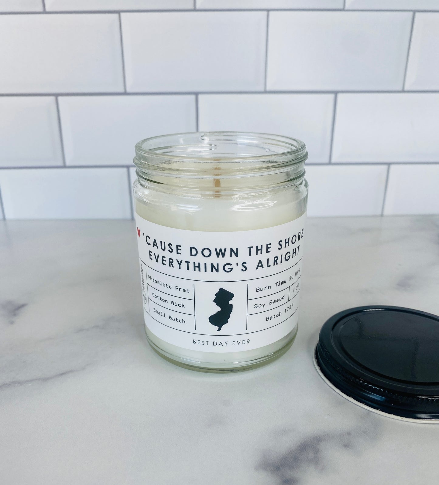 'Cause Down The Shore Everything's Alright Candle