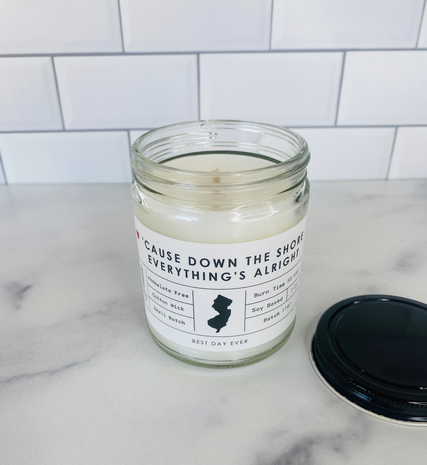 'Cause Down The Shore Everything's Alright Candle