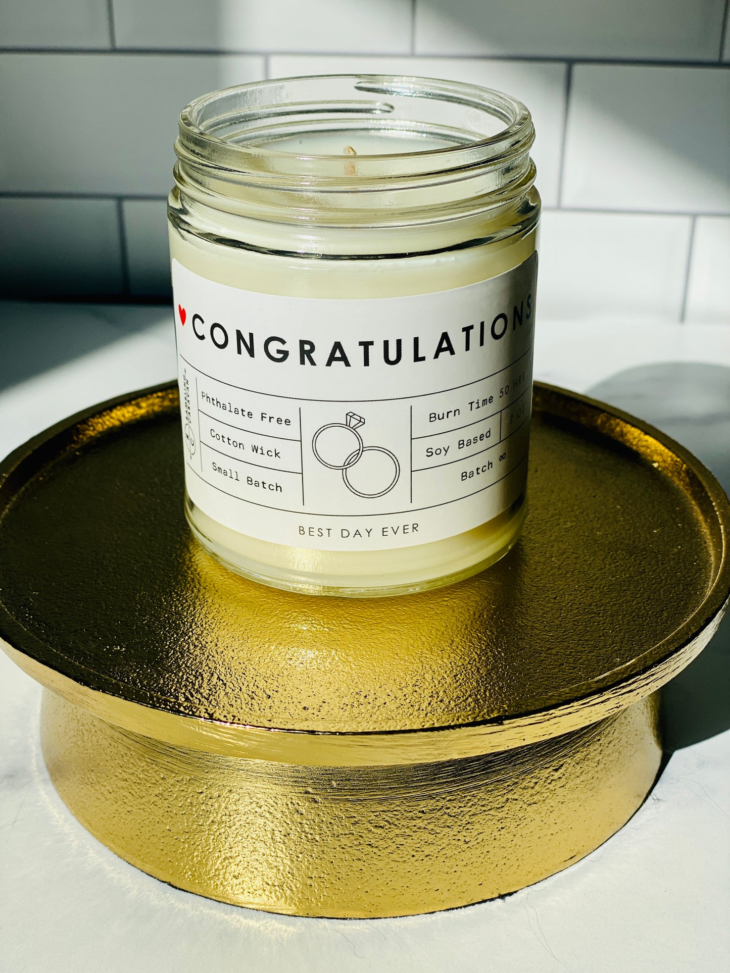 Congratulations (Wedding) Candle