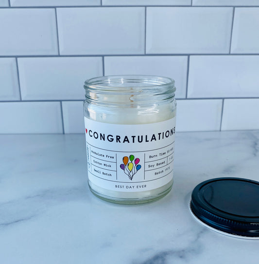 Congratulations Candle