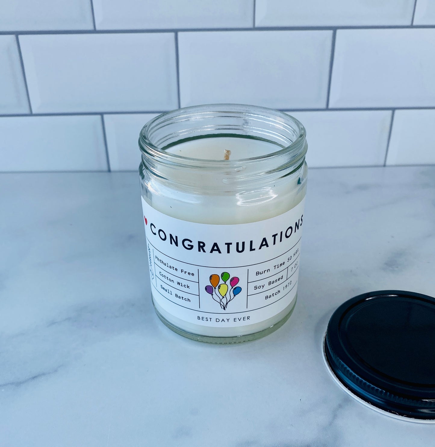 Congratulations Candle