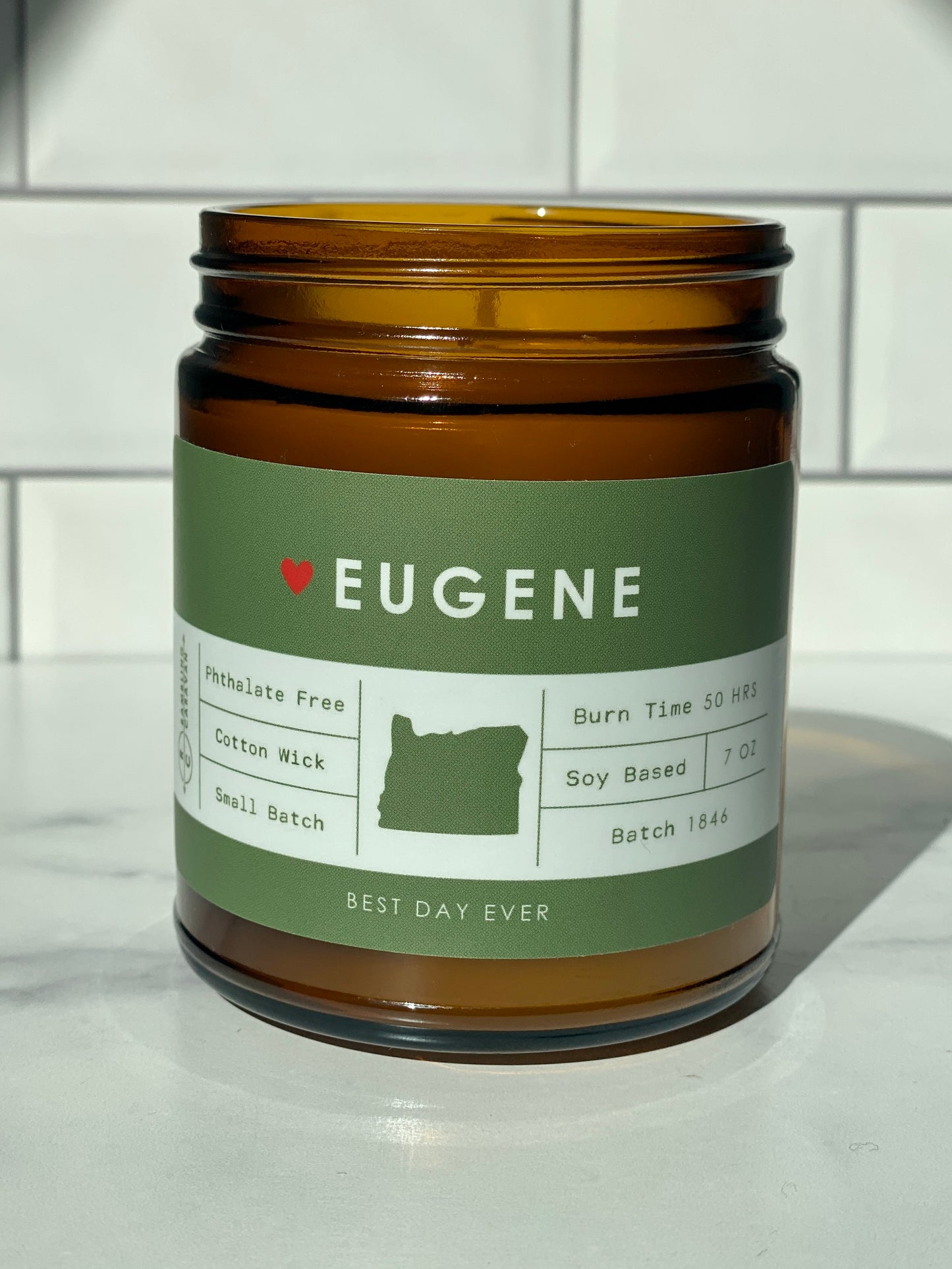 Eugene, OR Candle