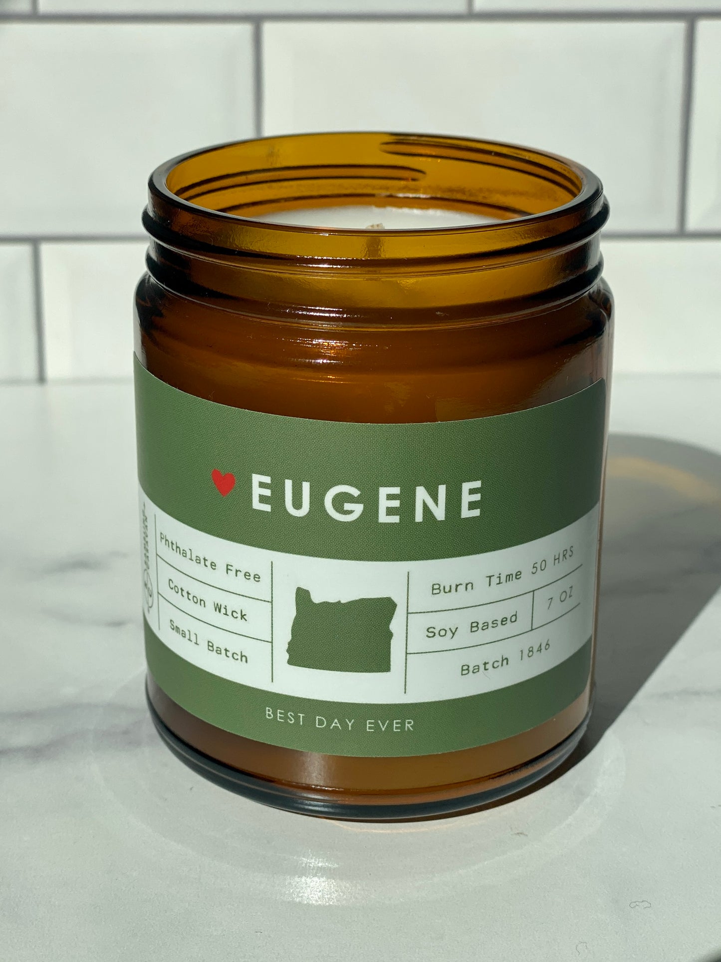 Eugene, OR Candle