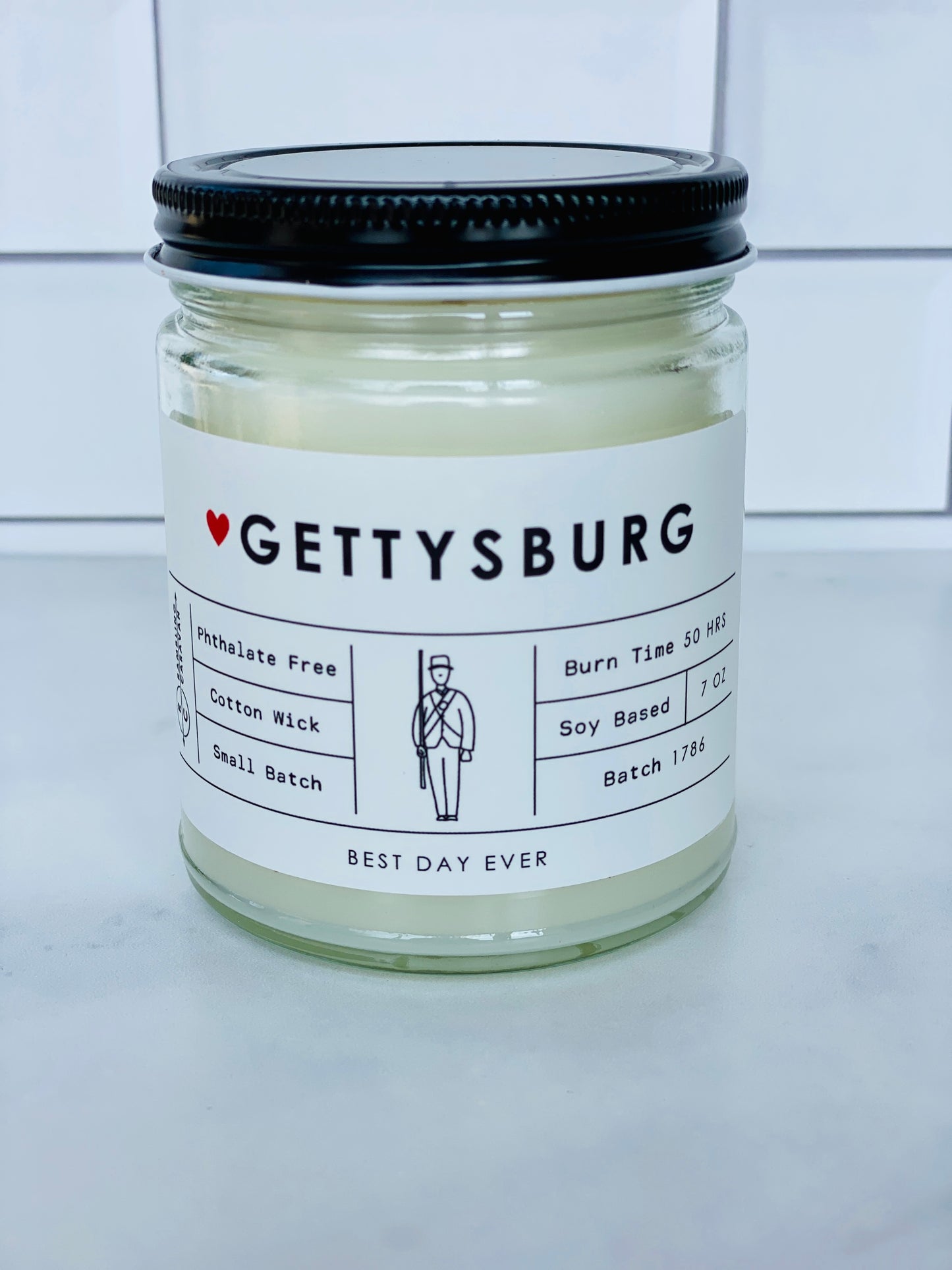 Gettysburg, PA Candle