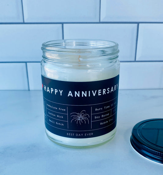 Happy Anniversary Candle