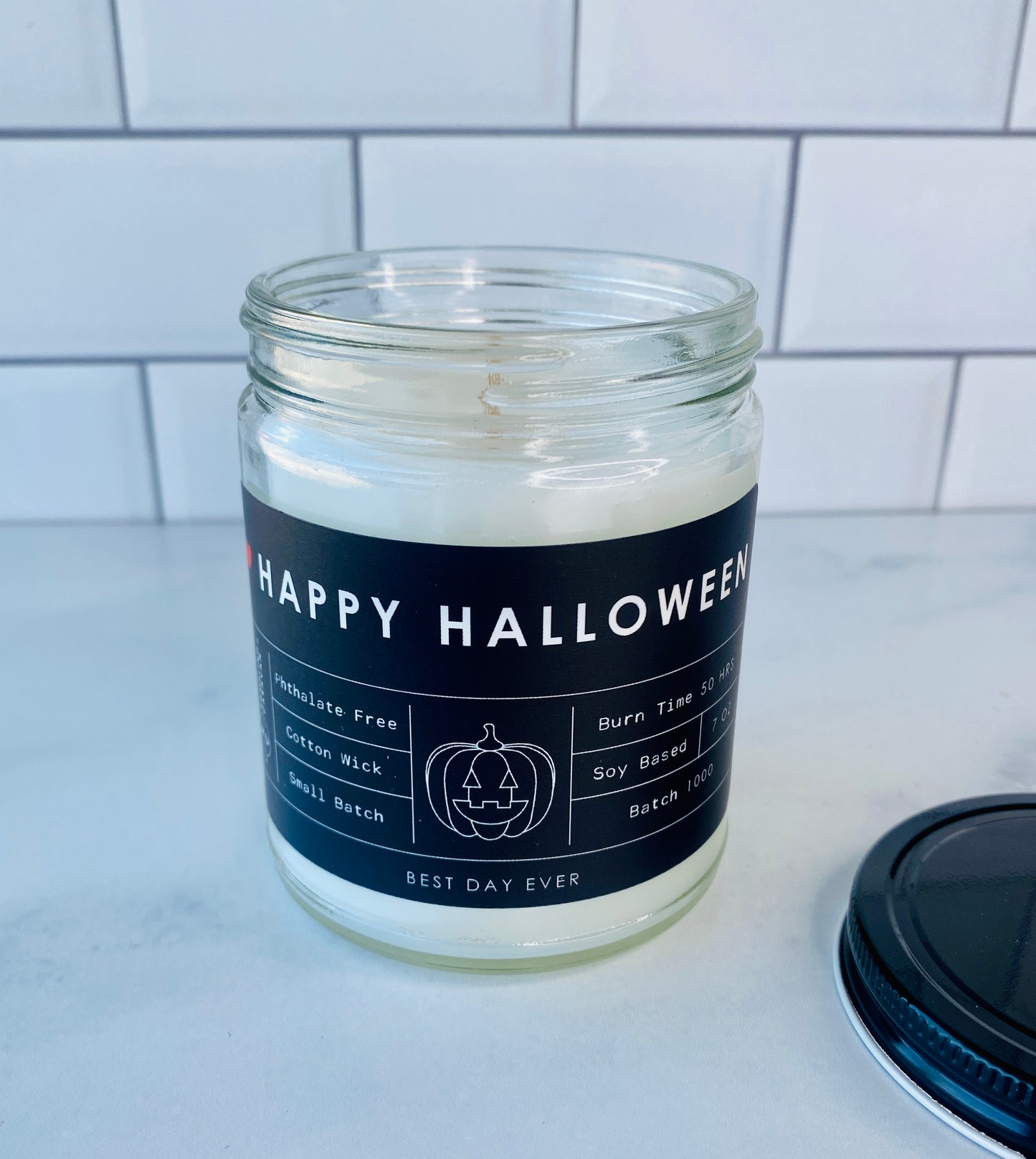 Happy Halloween Candle