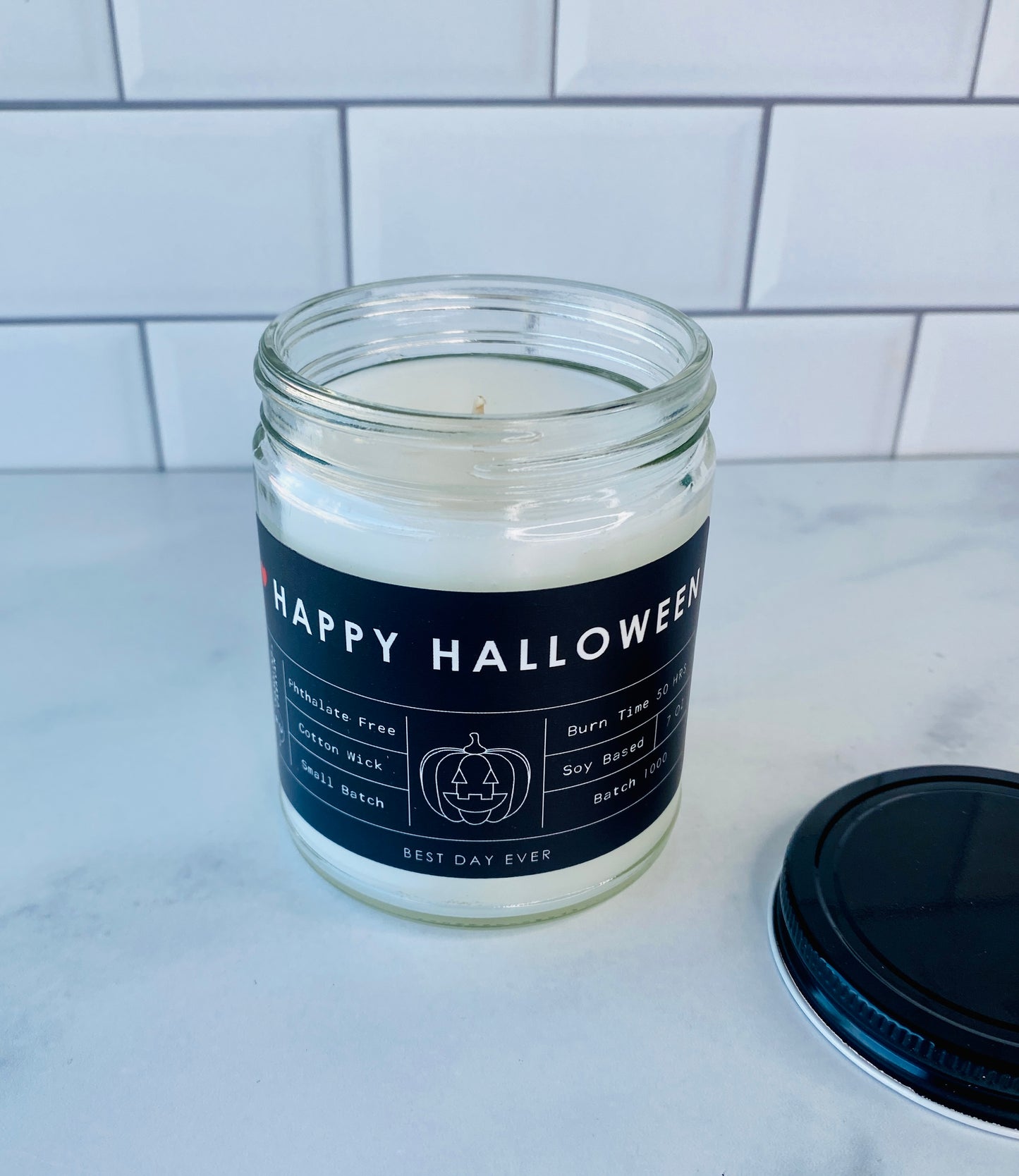 Happy Halloween Candle