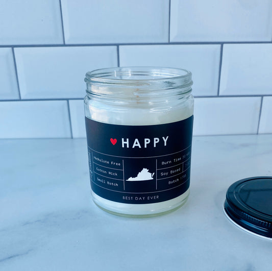 Happy (Virginia) Candle