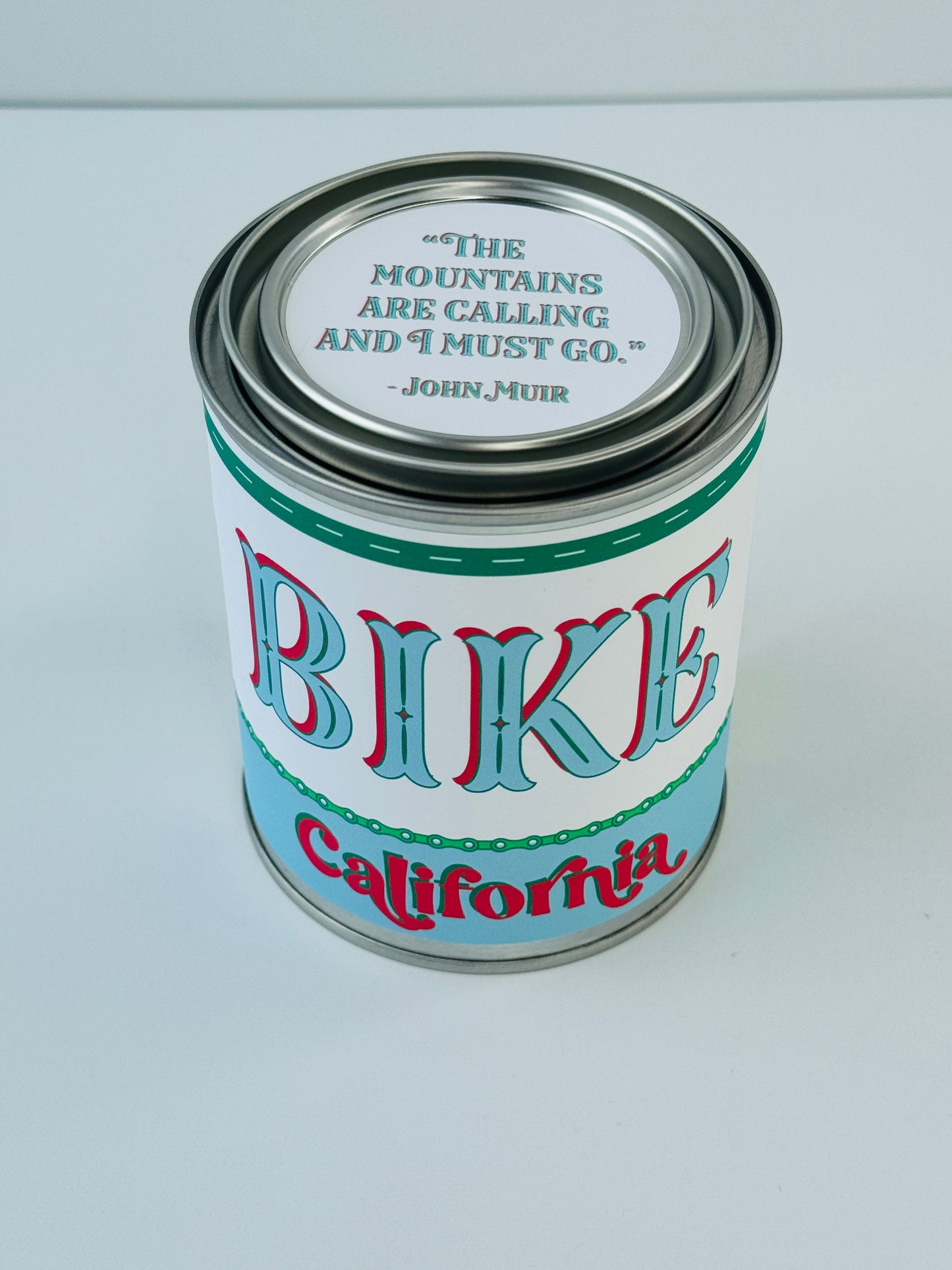 Bike California - Paint Tin Candle