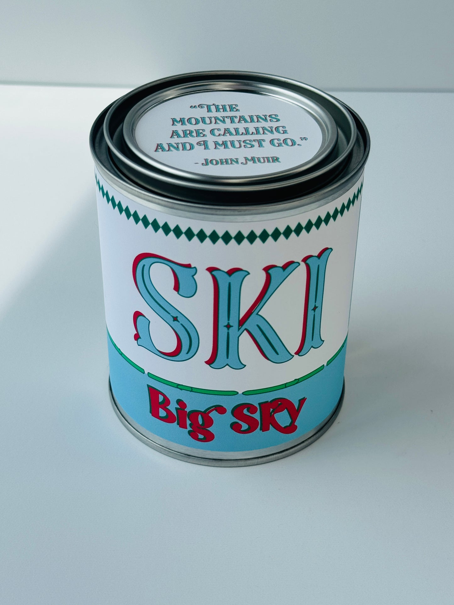 Ski Big Sky - Paint Tin Candle