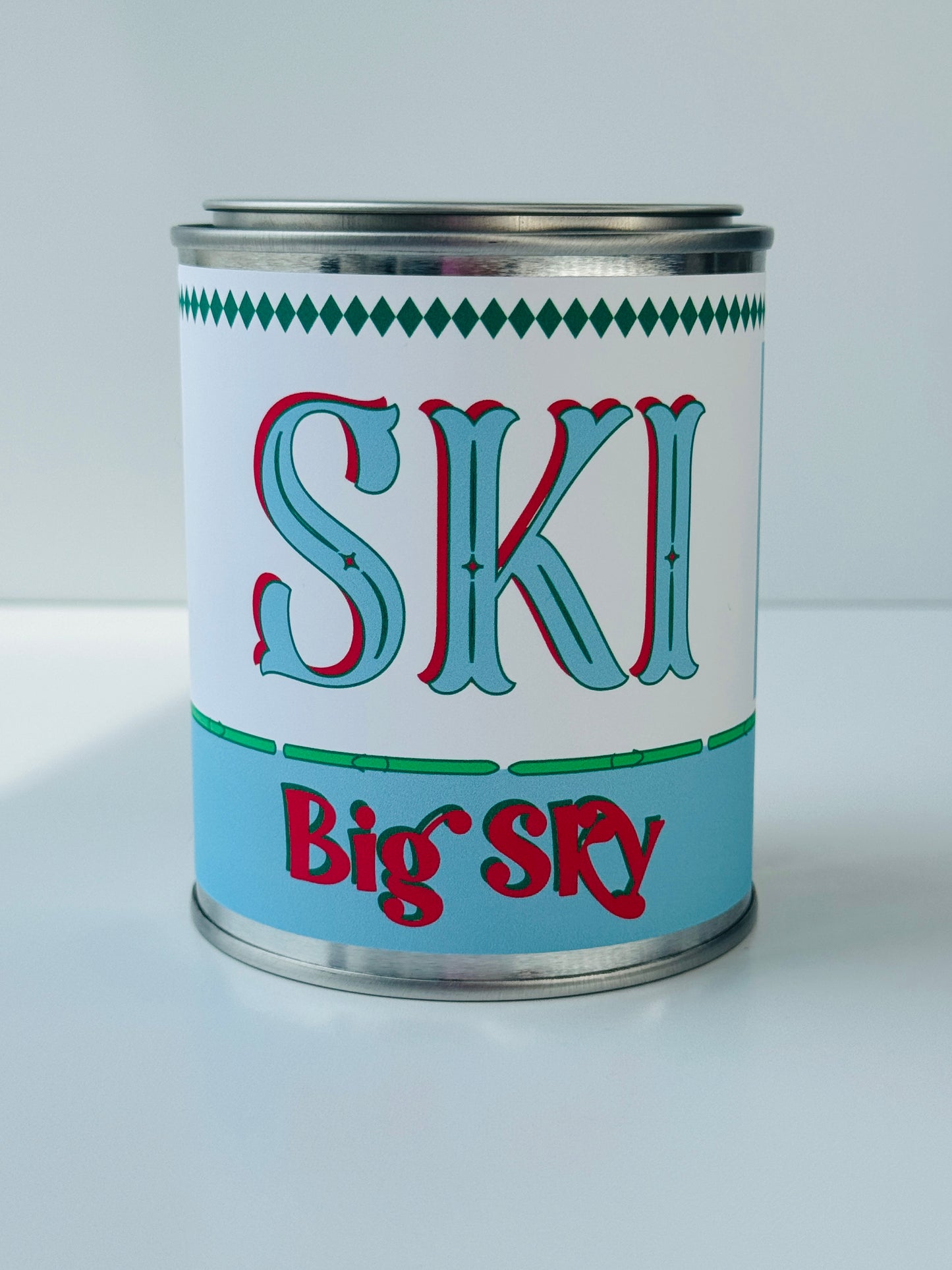 Ski Big Sky - Paint Tin Candle