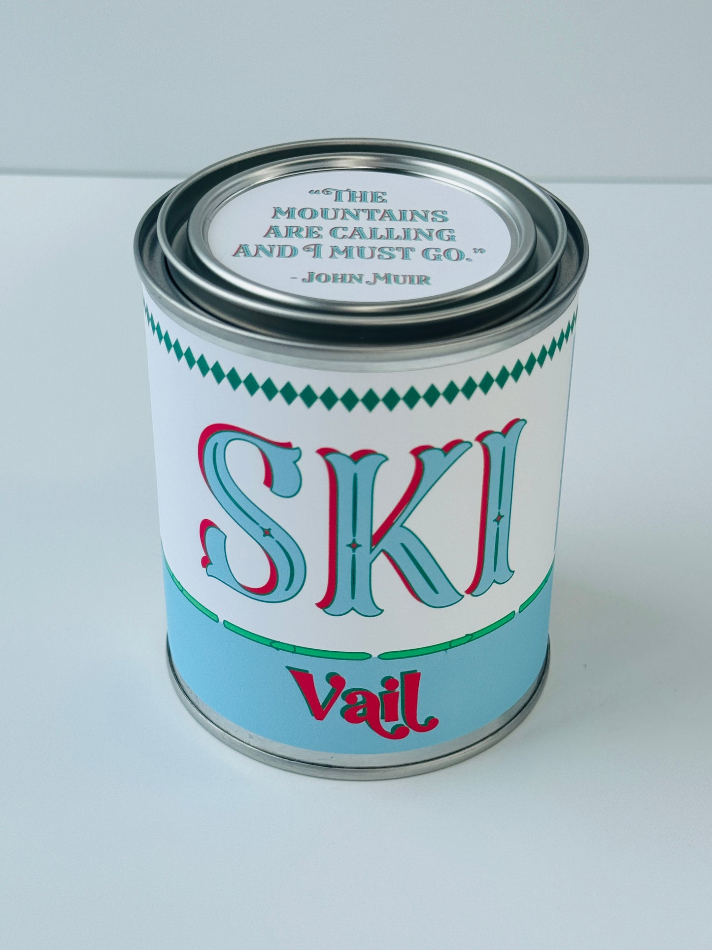 Ski Vail - Paint Tin Candle