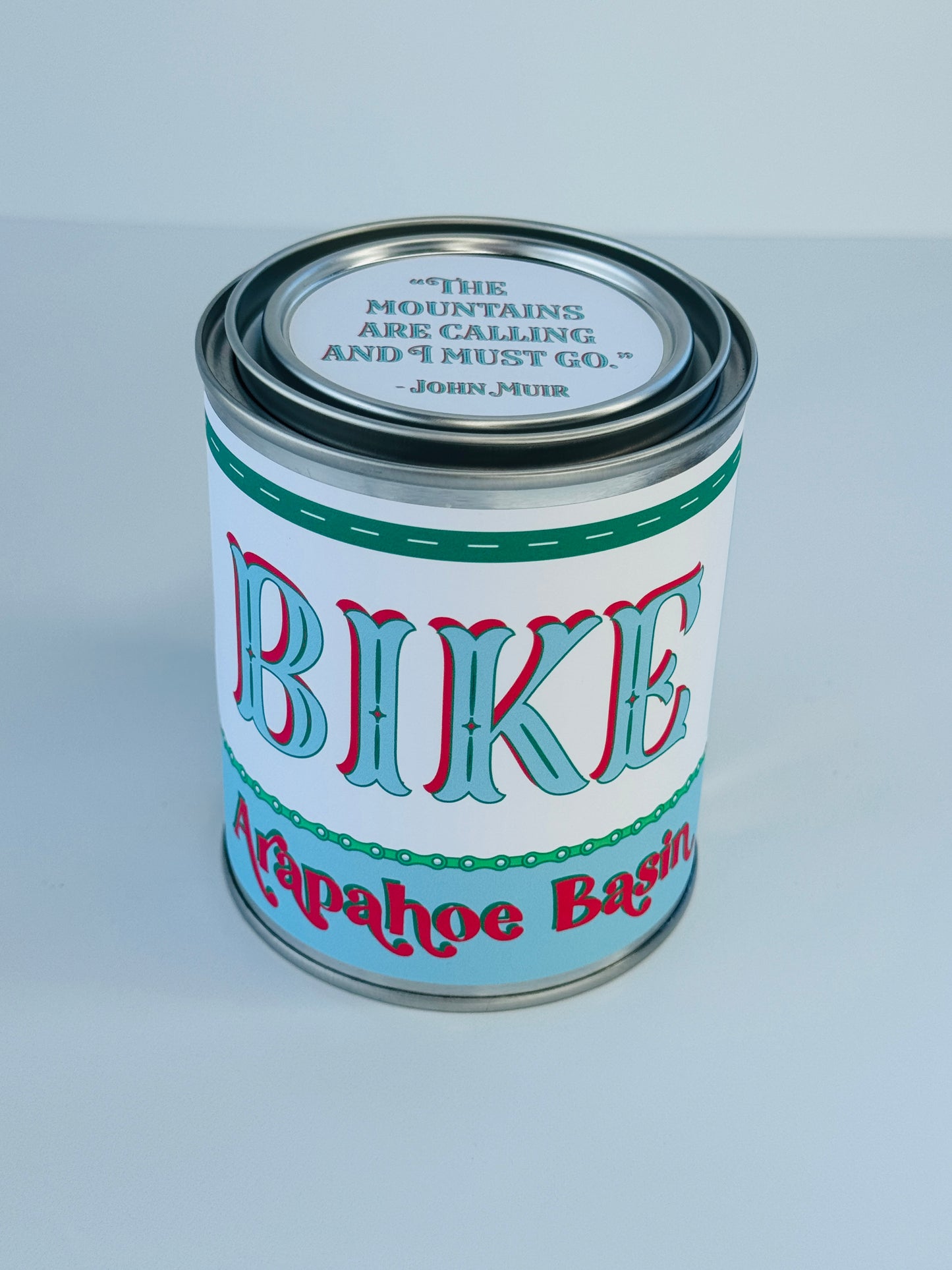 Bike Arapahoe Basin - Paint Tin Candle