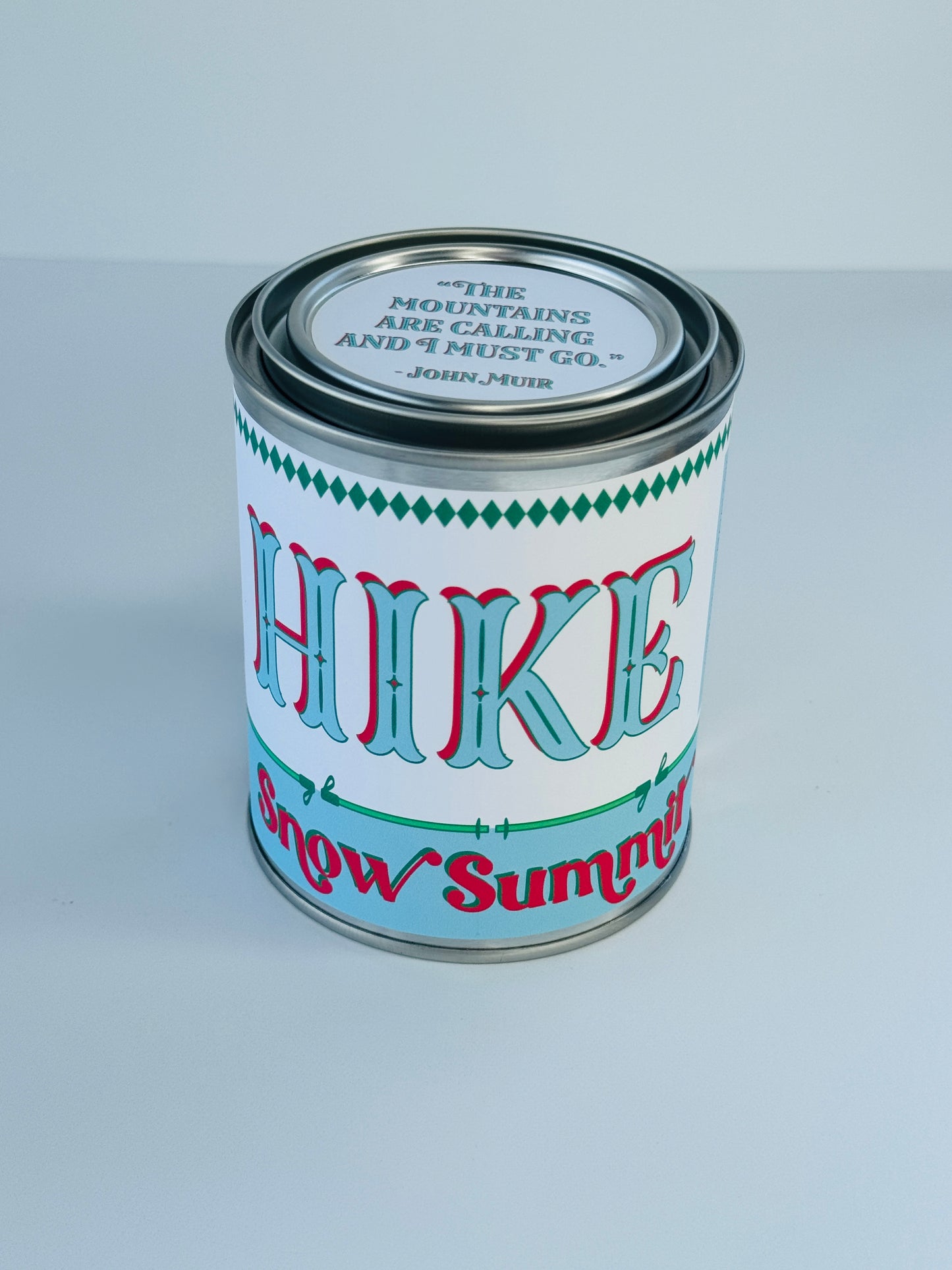 Hike Snow Summit - Paint Tin Candle