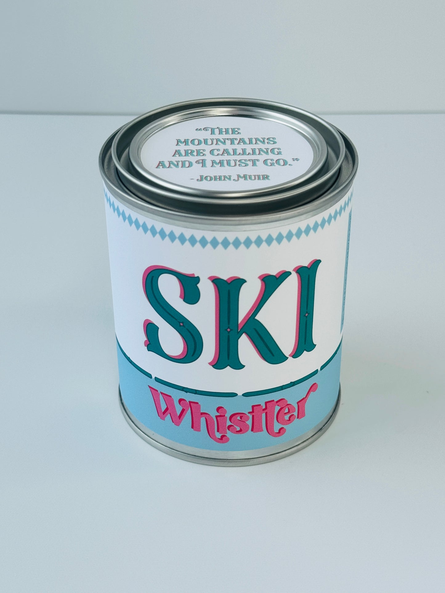 Ski Whistler - Paint Tin Candle