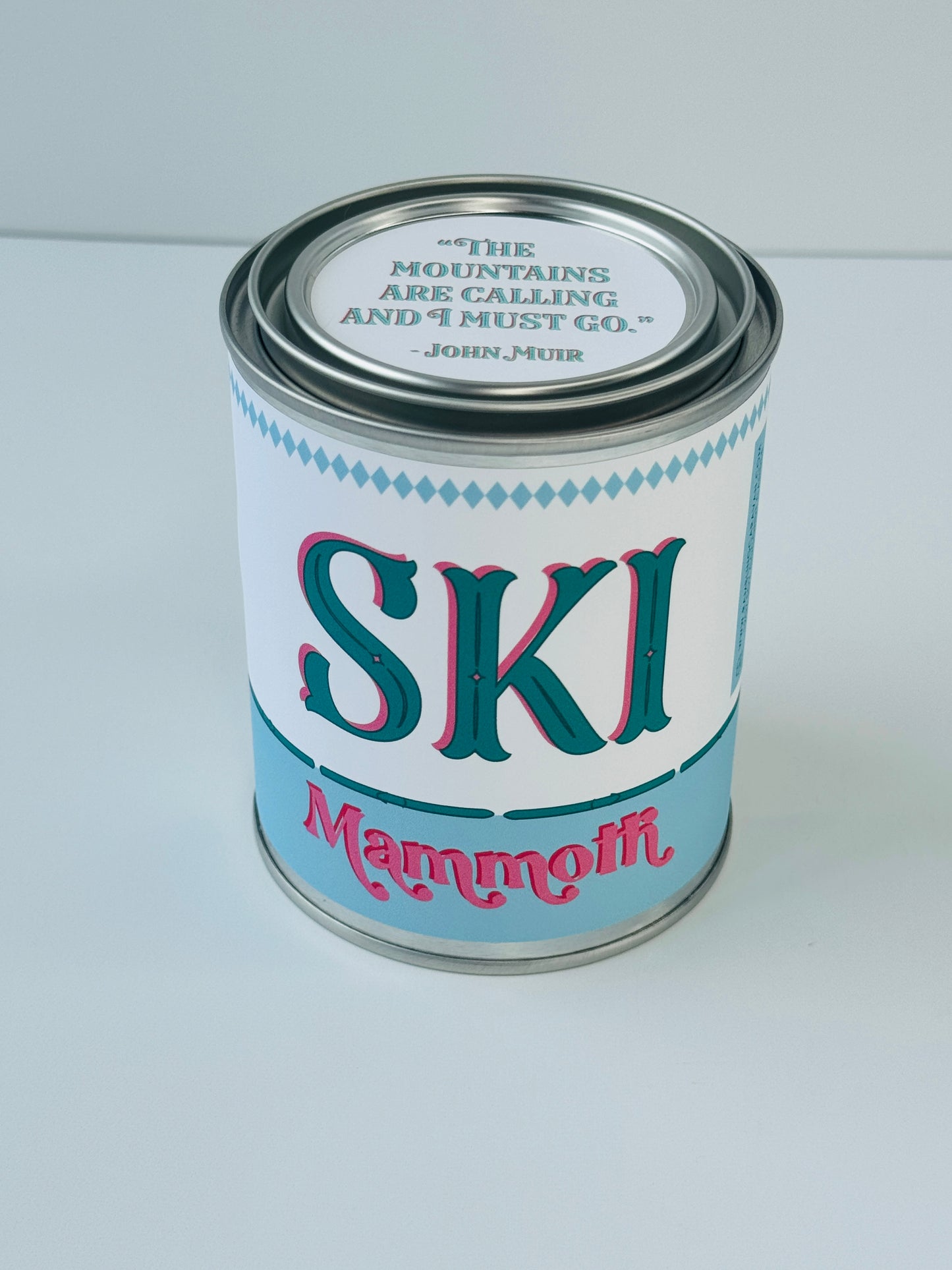 Ski Mammoth - Paint Tin Candle