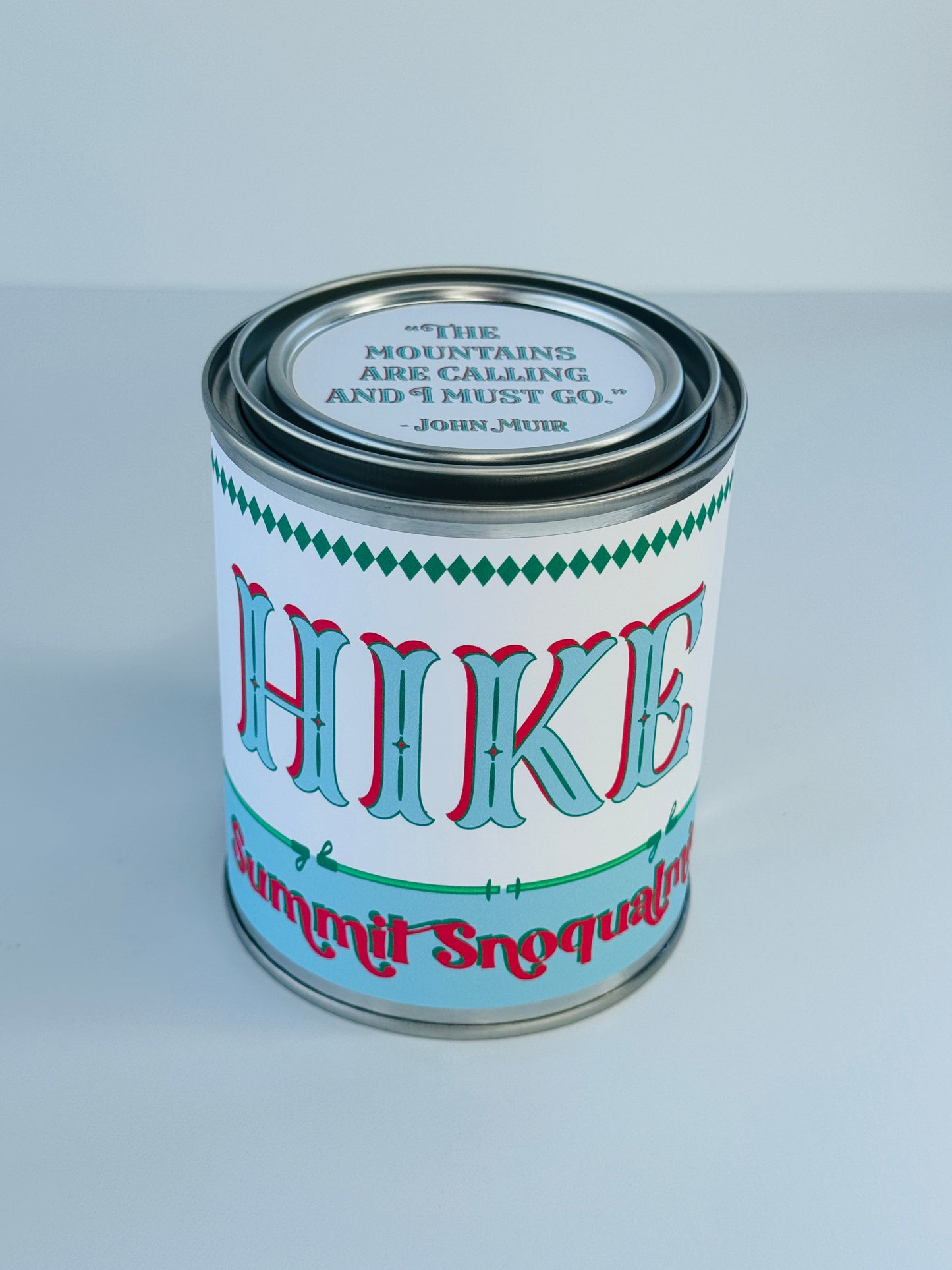 Hike Summit Snoqualmie - Paint Tin Candle