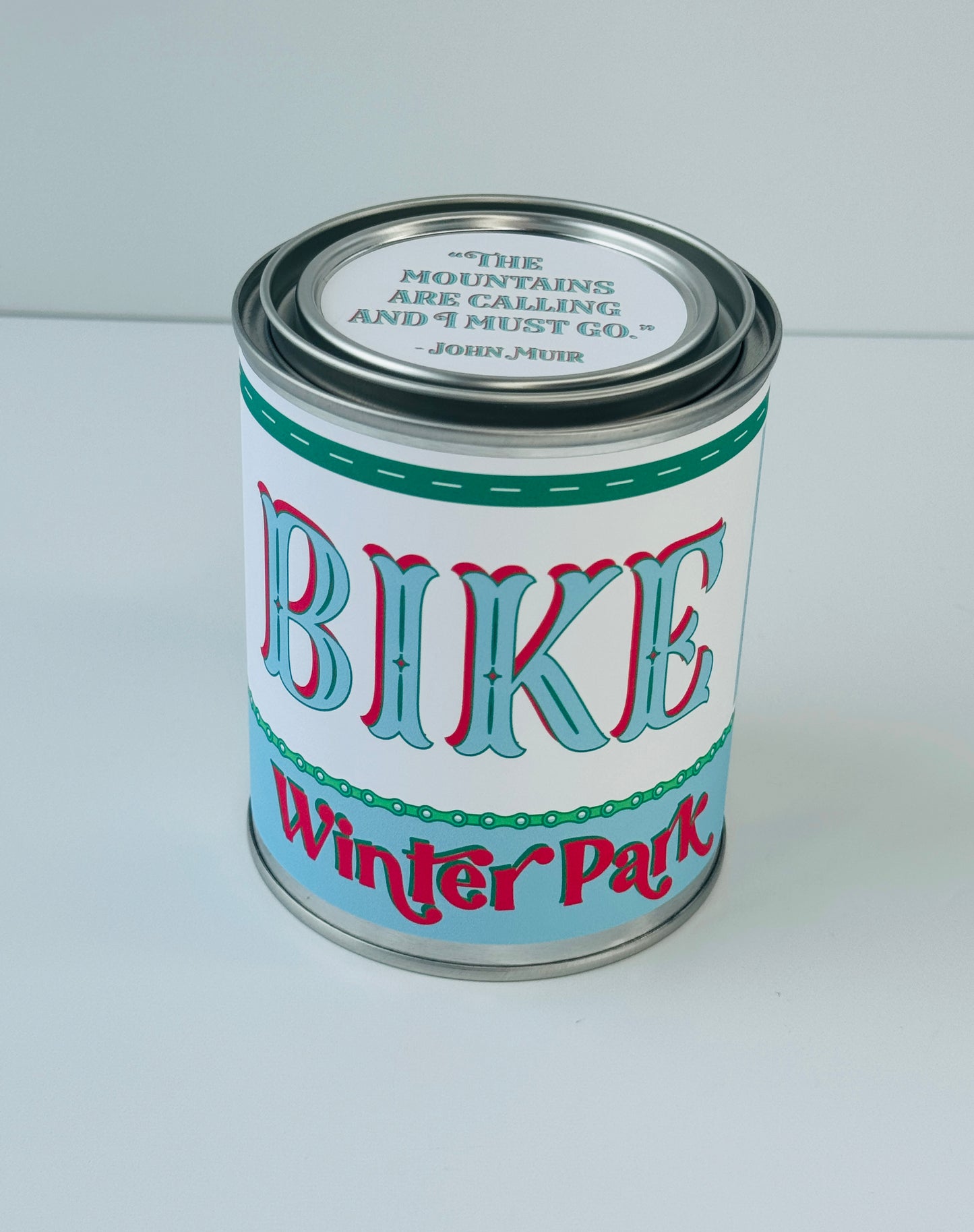 Bike Winter Park - Paint Tin Candle