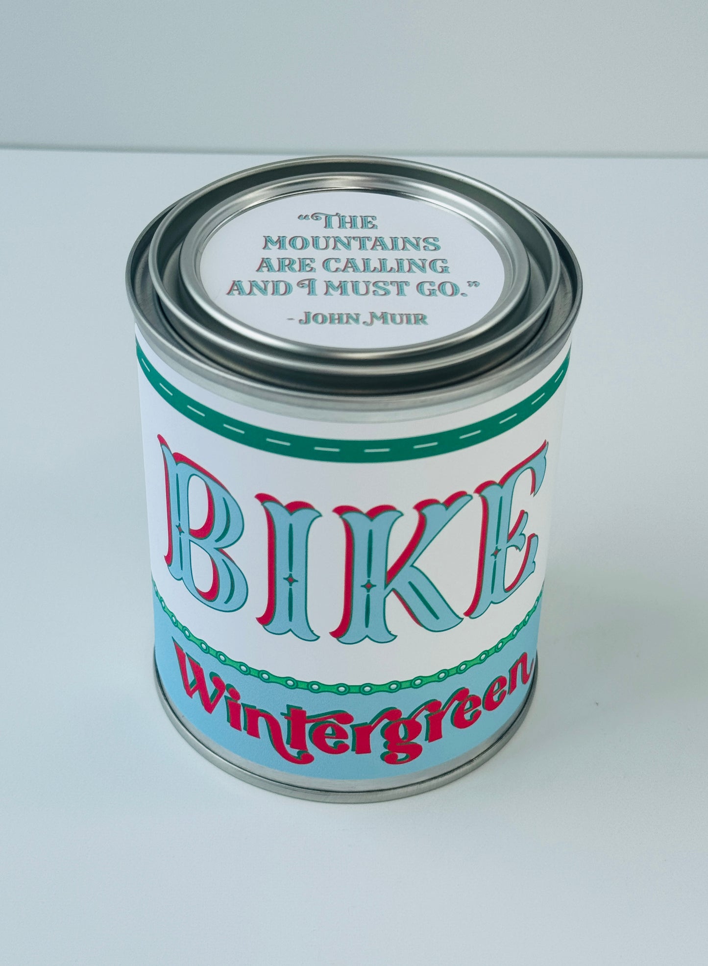 Bike Wintergreen - Paint Tin Candle