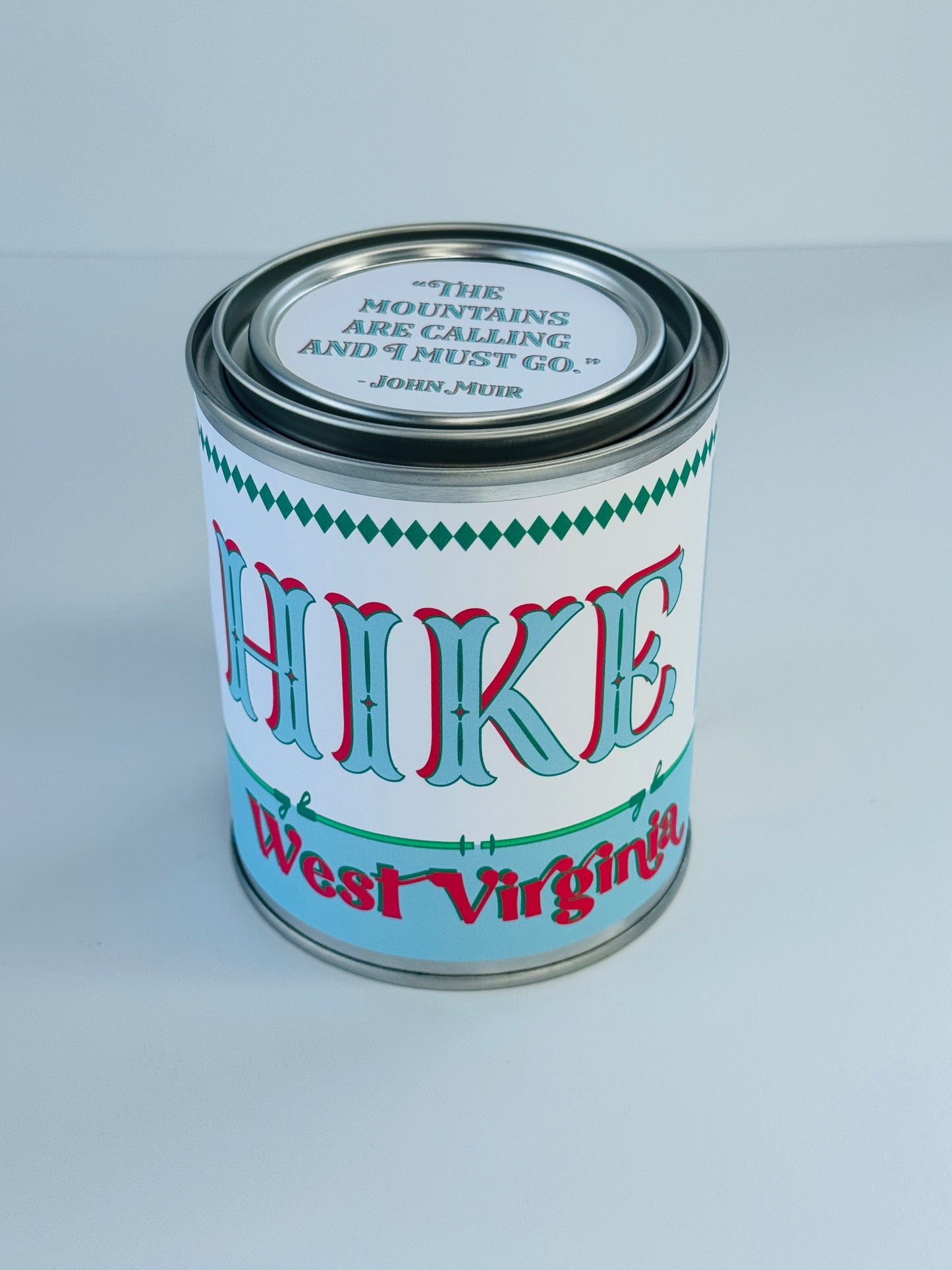 Hike West Virginia - Paint Tin Candle