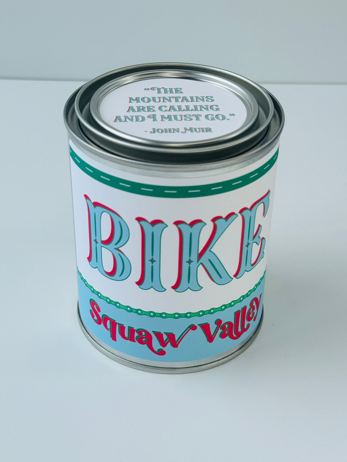 Bike Squaw Valley - Paint Tin Candle