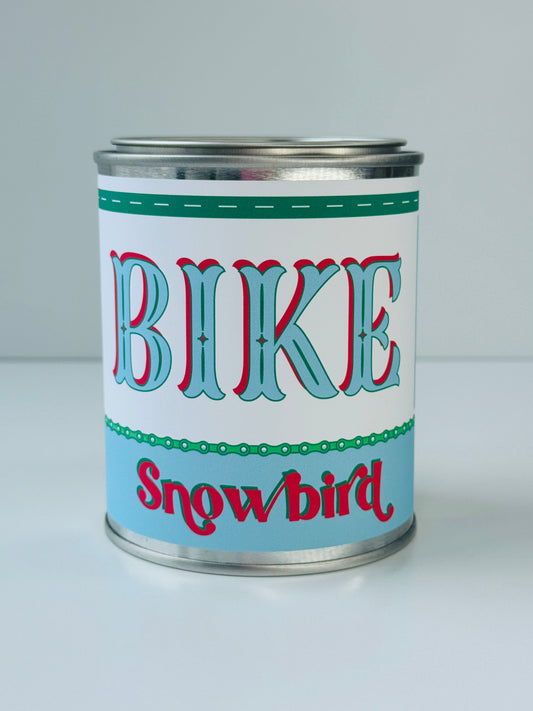 Bike Snowbird - Paint Tin Candle