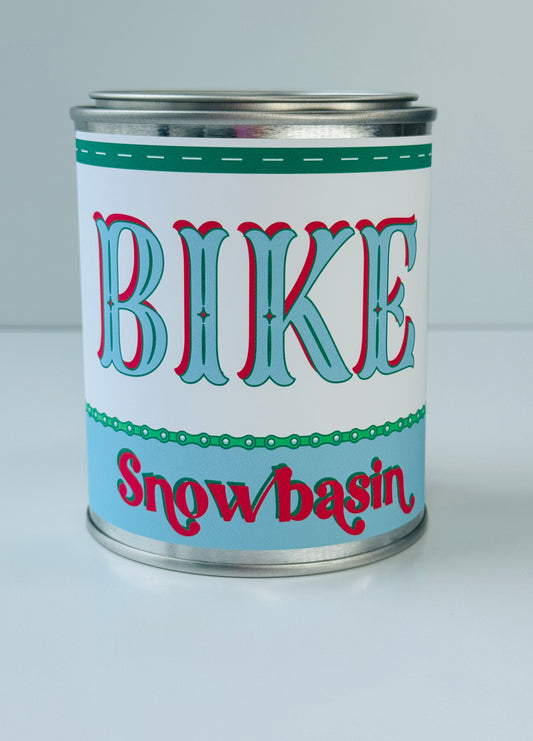 Bike Snowbasin - Paint Tin Candle
