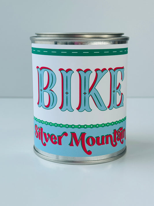 Bike Silver Mountain - Paint Tin Candle