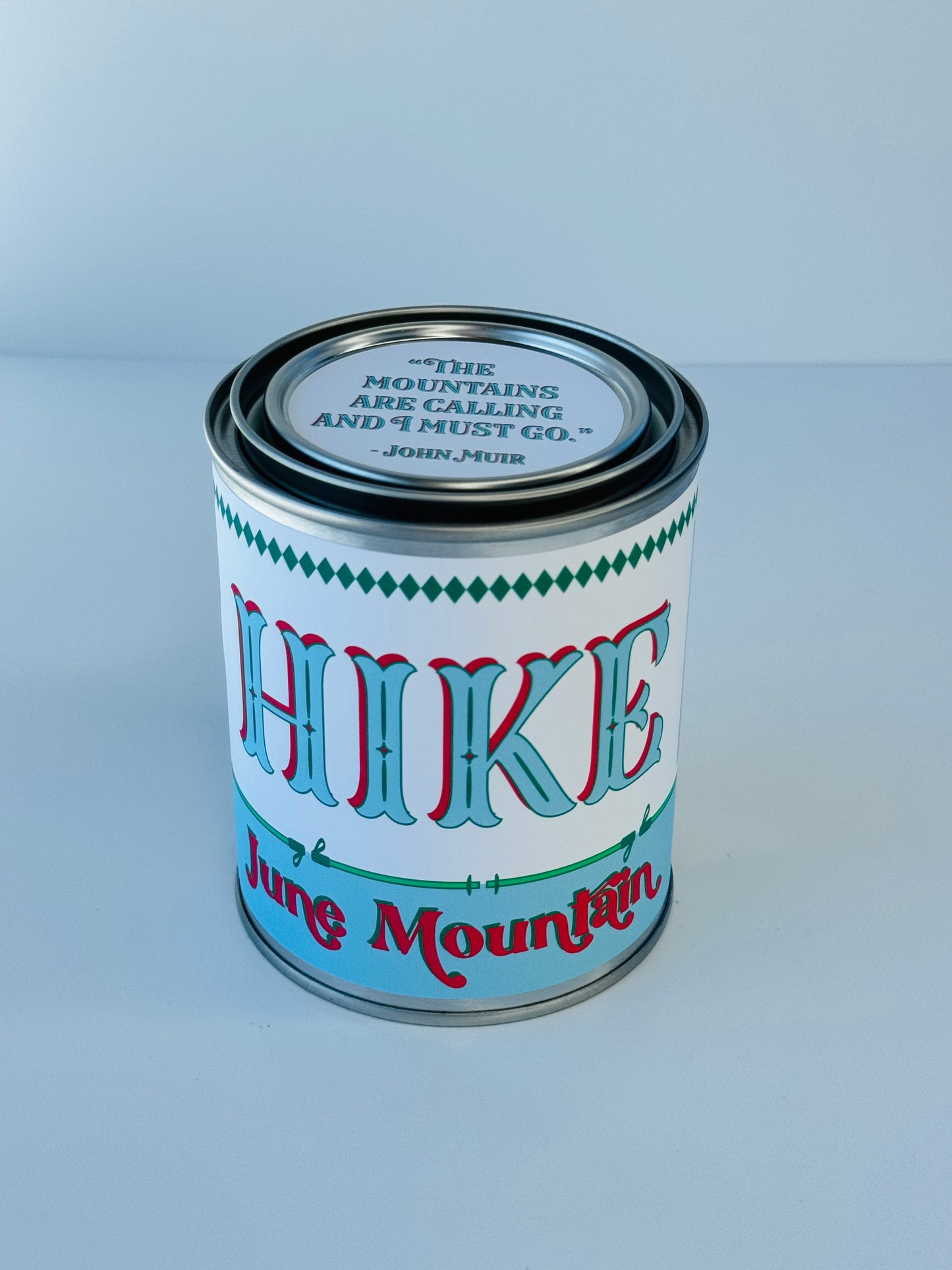 Hike June Mountain - Paint Tin Candle