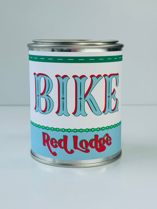 Bike Red Lodge - Paint Tin Candle