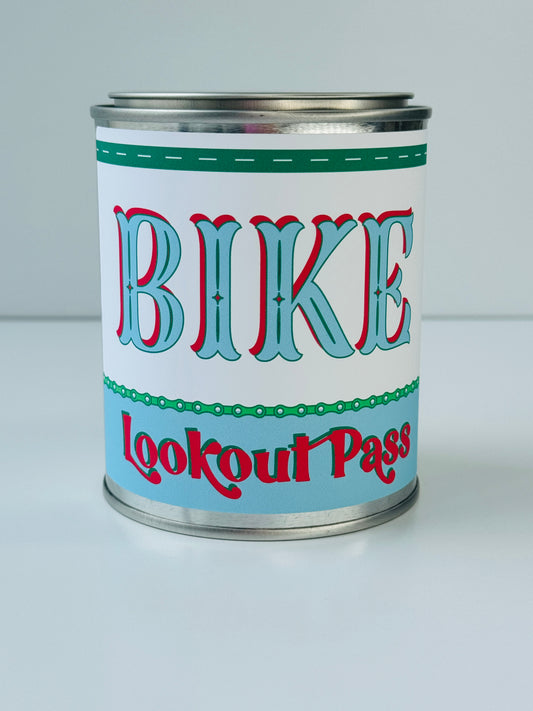 Bike Lookout Pass - Paint Tin Candle
