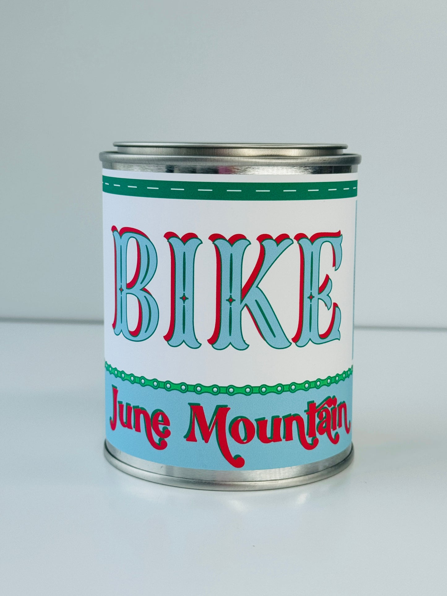 Bike June Mountain - Paint Tin Candle