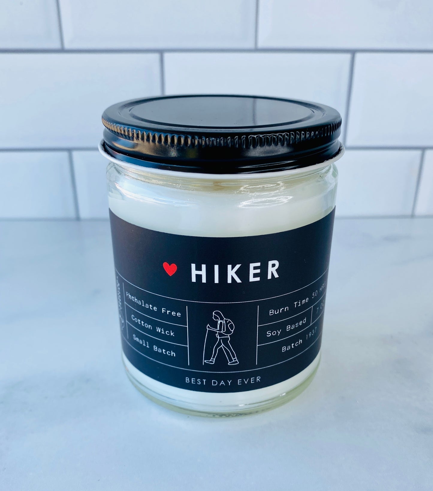 Hiker Candle