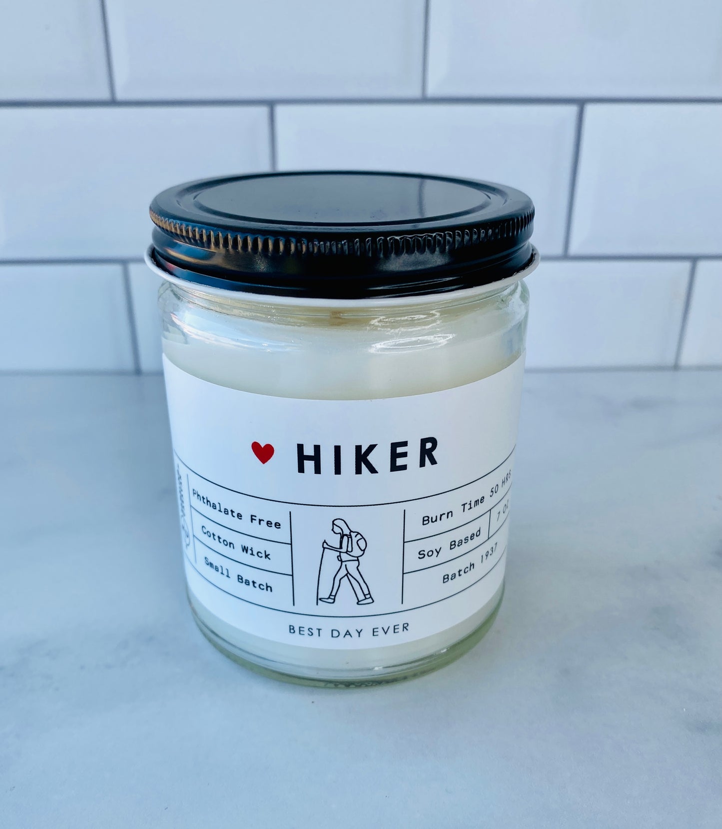 Hiker Candle