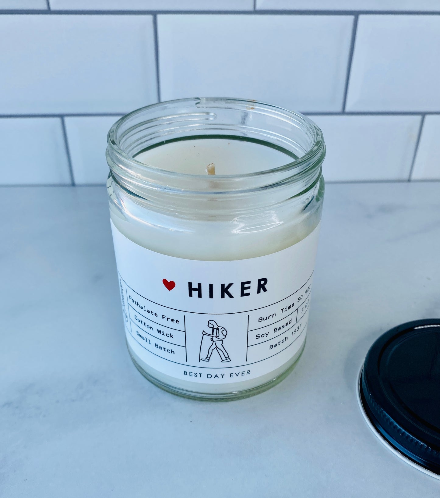 Hiker Candle